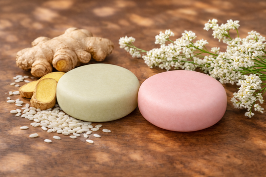 Ginger and Rice Protein Shampoo and Conditioner Bars