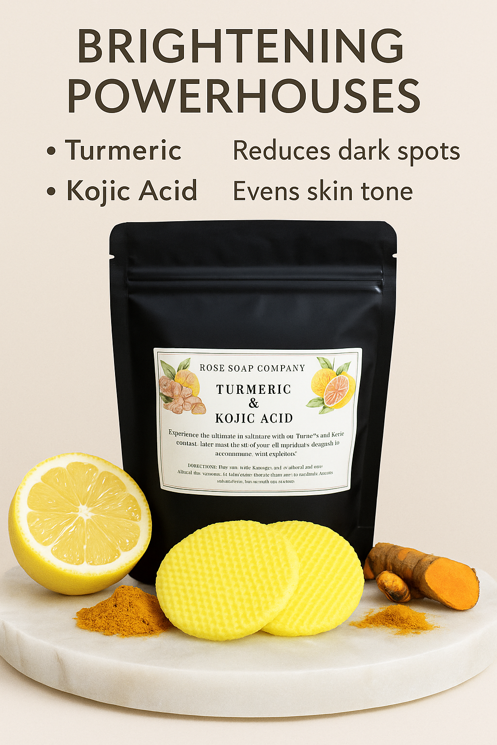 Turmeric and Kojic Acid Cleansing Pads