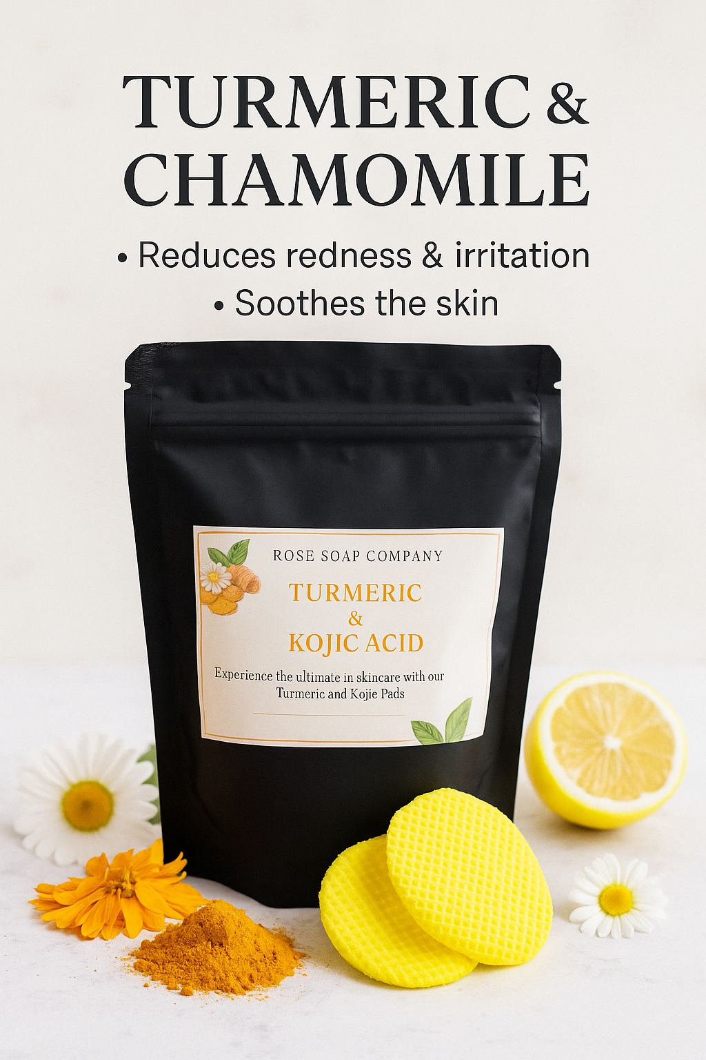 Turmeric and Kojic Acid Cleansing Pads